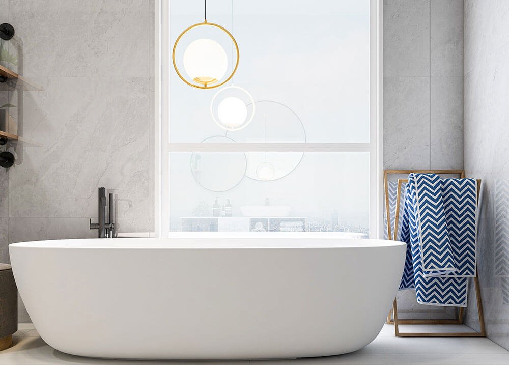 Bathroom tiling